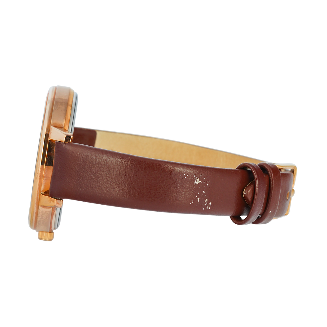 Jam Tangan WISH/KEY WK1010RG/06 Women Analog Dial Leather Strap