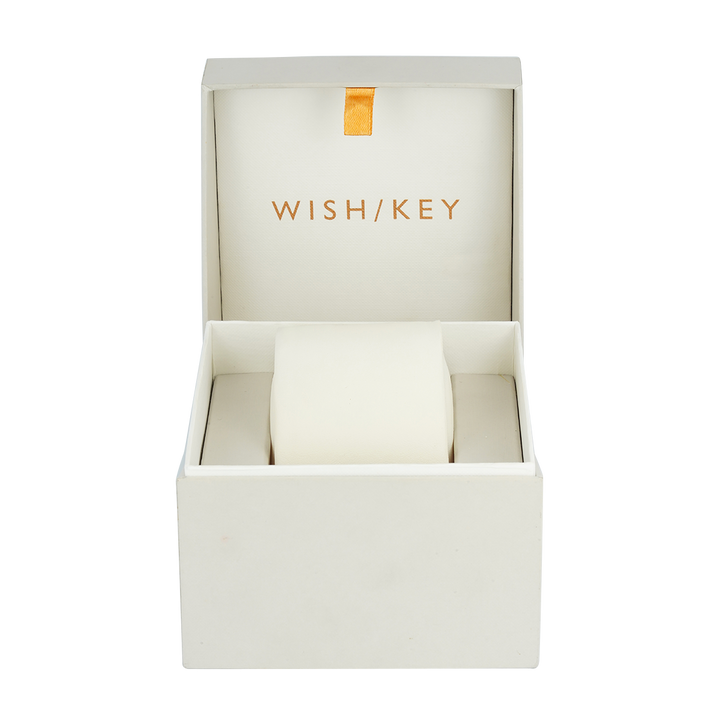 Jam Tangan WISH/KEY WK1010RG/06 Women Analog Dial Leather Strap