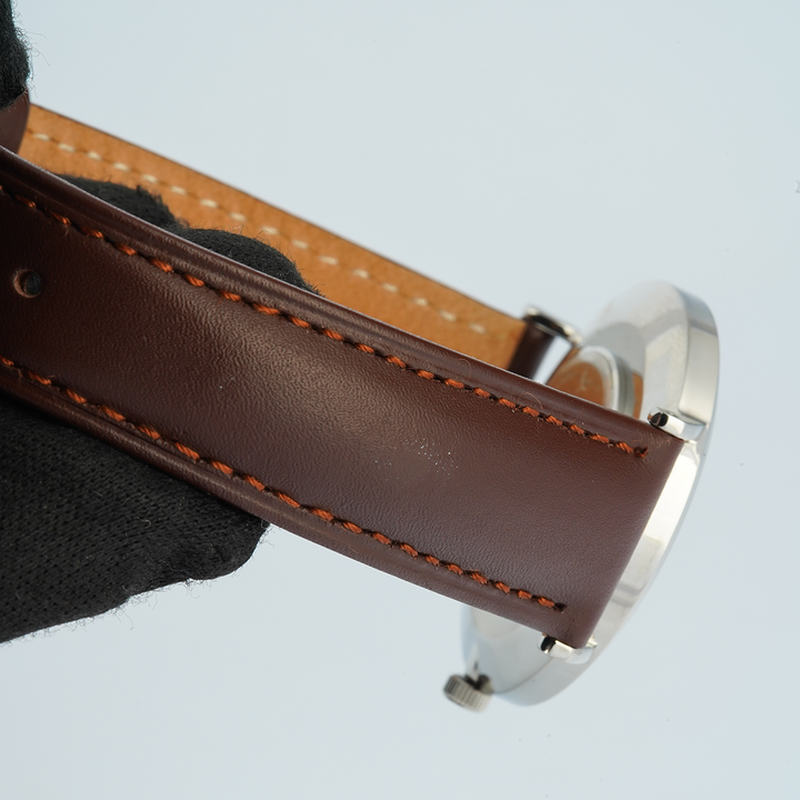 Jam Tangan WISH/KEY Poppy WK6012S/03D Women White Dial Black Leather Strap