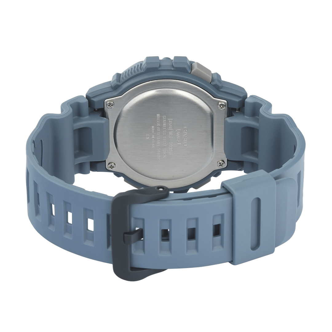 Jam Tangan Casio Standard WS-1400H-2A Men 10 Years Battery Digital Dial Grey Resin Band