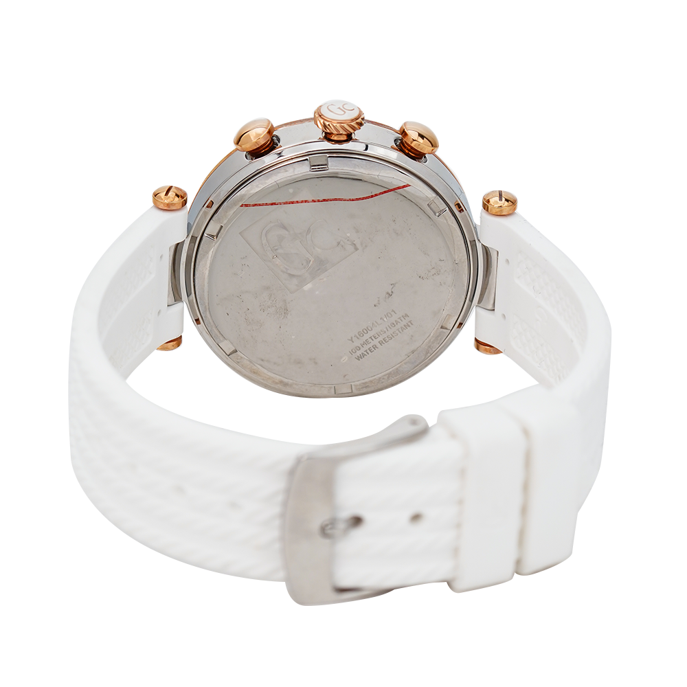 Jam Tangan GC Y16004L1 Women White Dial Silicone Strap