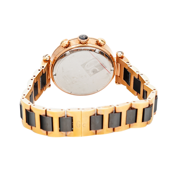 Jam Tangan GC Y16013L2 Women Black Dial Rose Gold Stainless Steel Strap