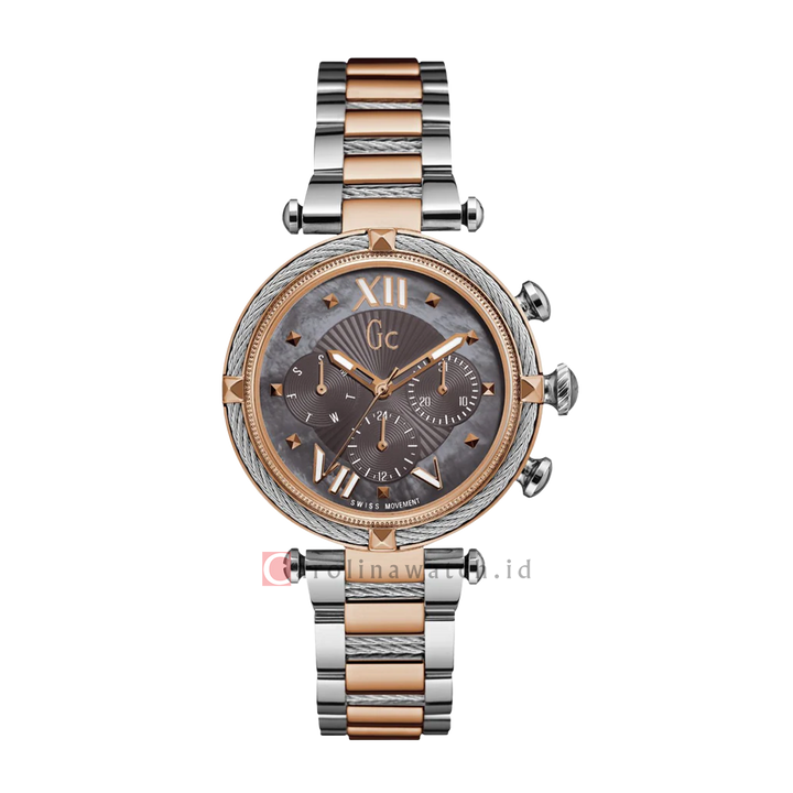 Jam Tangan GC Y16015L5 Women Grey Dial Stainless Steel Strap