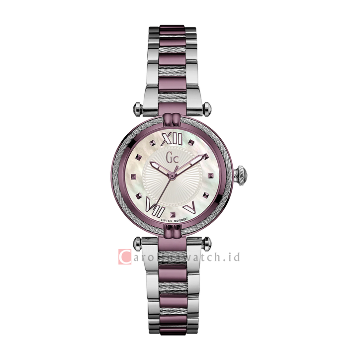 Jam Tangan GC Y18003L3 Women White Dial Stainless Steel Strap