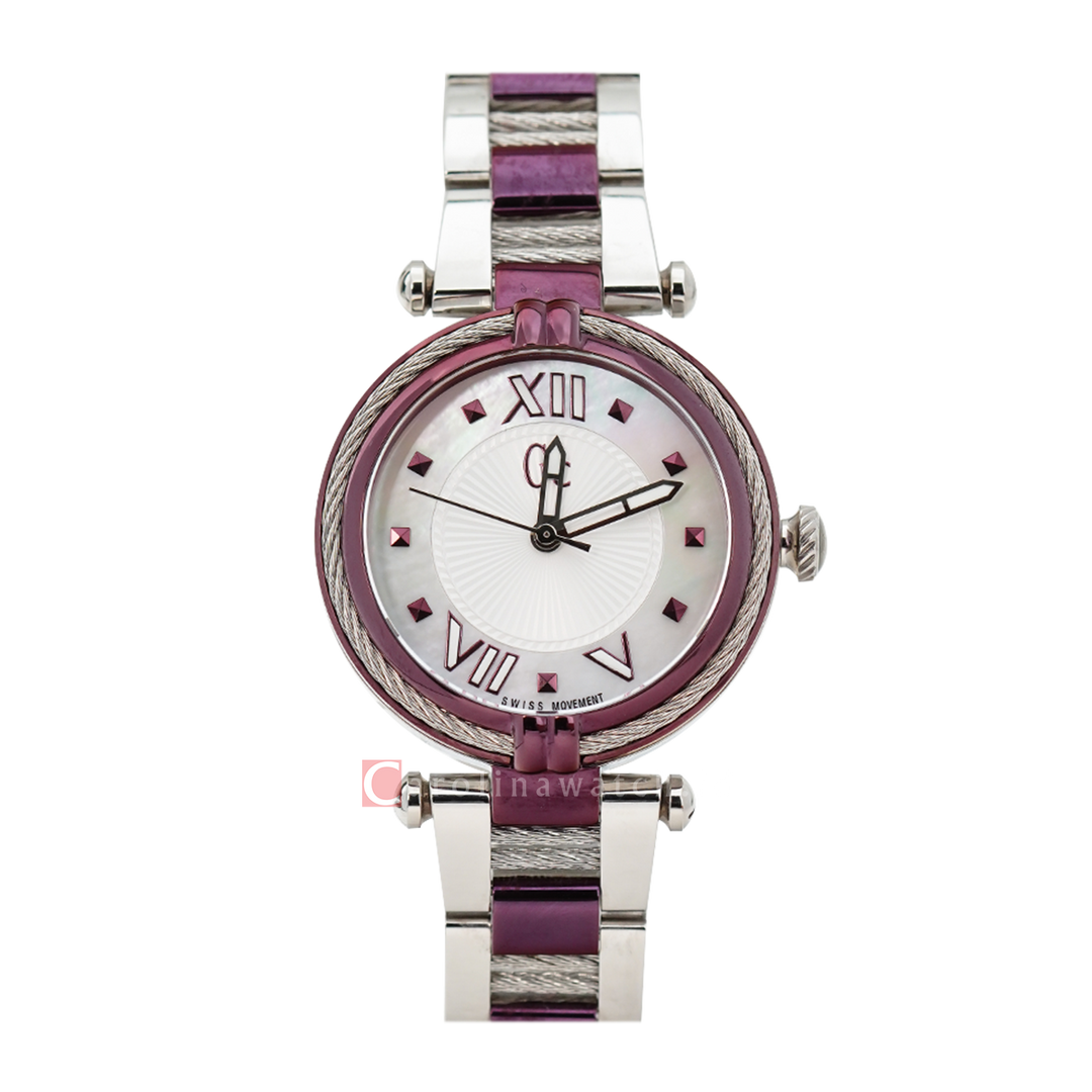 Jam Tangan GC Y18003L3 Women White Dial Stainless Steel Strap