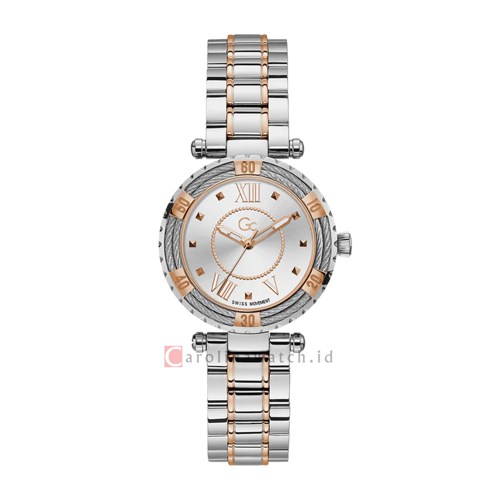 Jam Tangan GC Y41003L1 Women White Dial Stainless Steel Strap