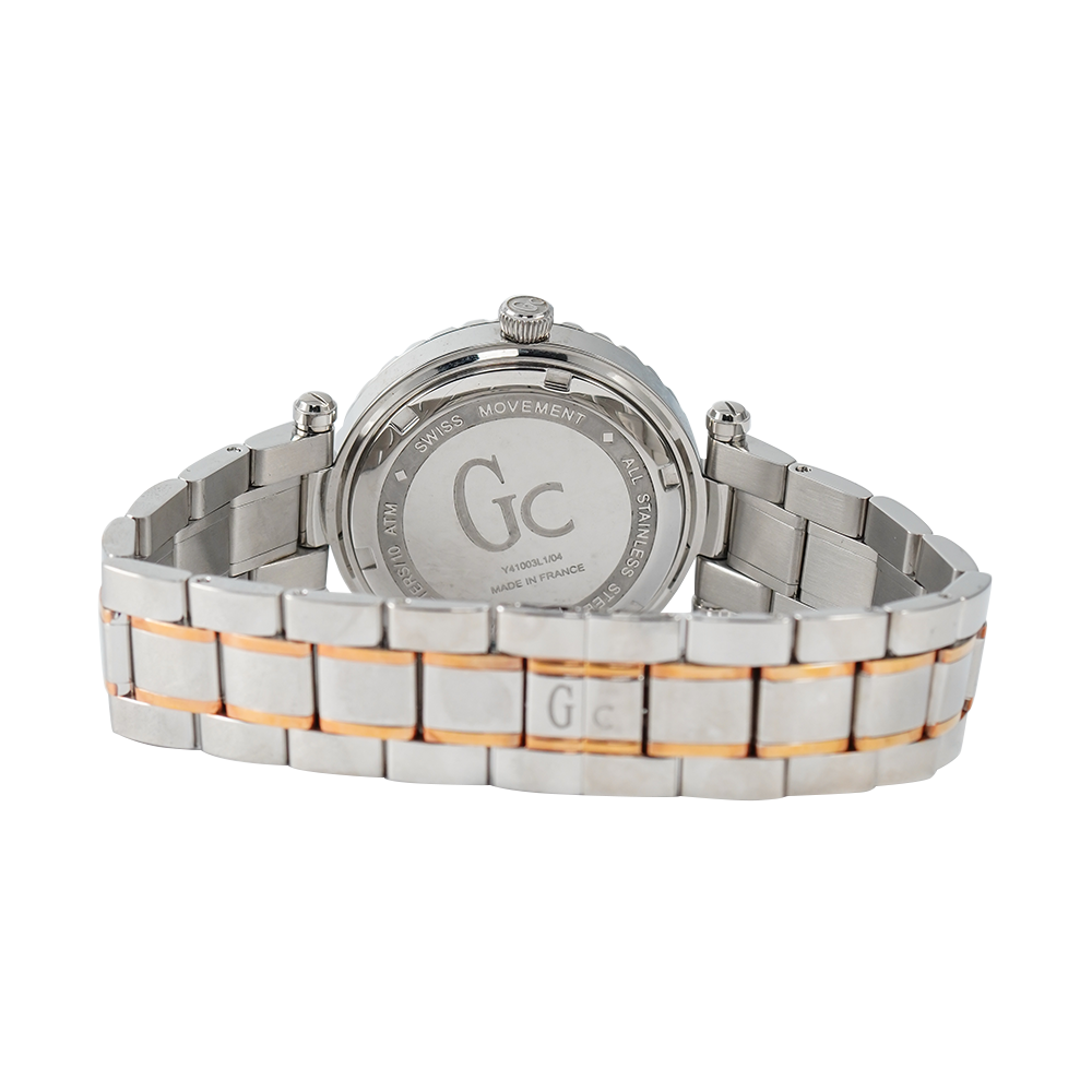 Jam Tangan GC Y41003L1 Women White Dial Stainless Steel Strap