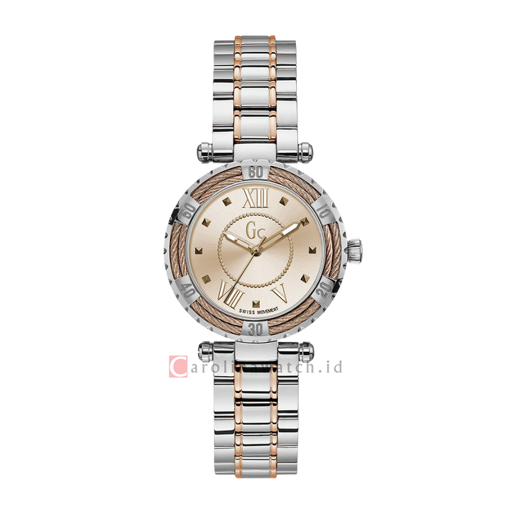 Jam Tangan GC Y41007L3 Women White Dial Stainless Steel Strap