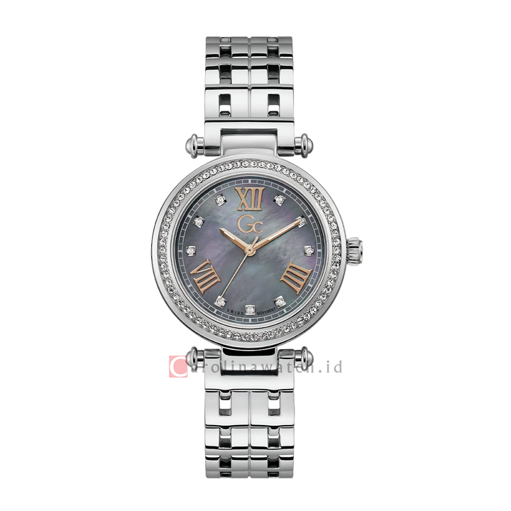 Jam Tangan GC Y46001L5MF Women Grey Dial Stainless Steel Strap