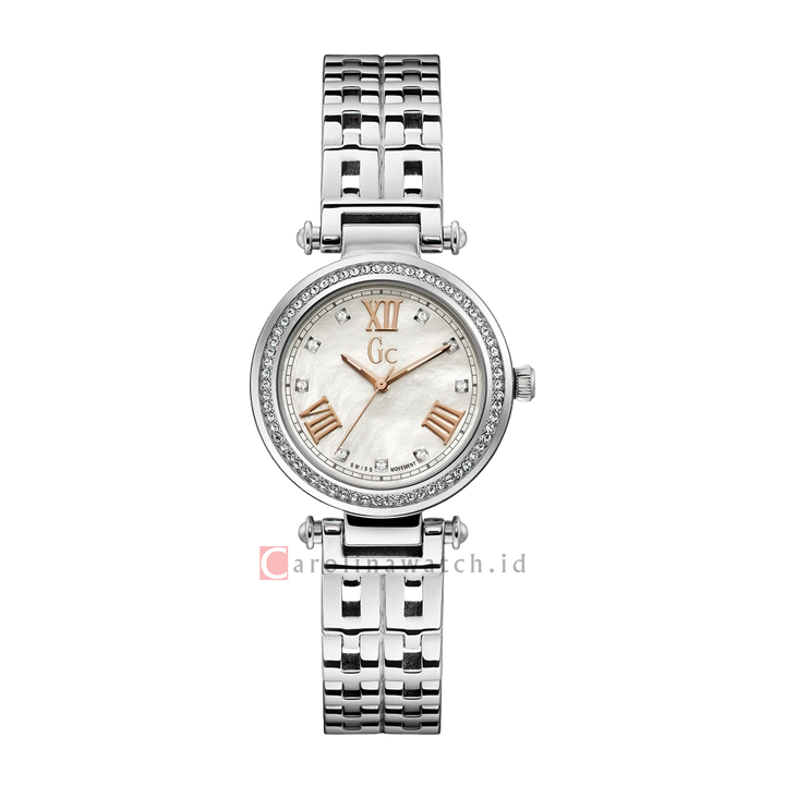 Jam Tangan GC Y47002L1 Women White Dial Stainless Steel Strap