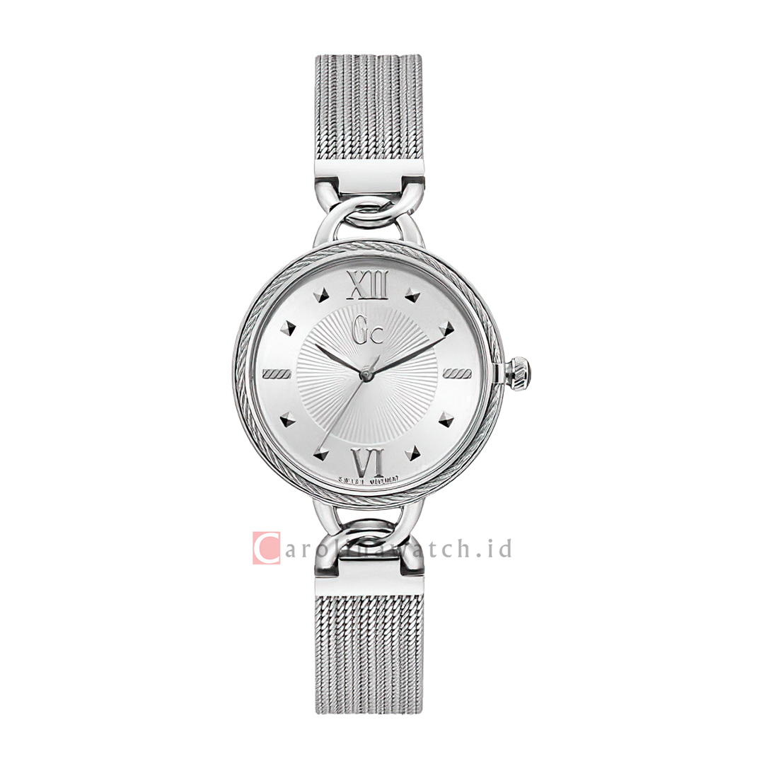 Jam Tangan GC Y49001L1 Women White Dial Stainless Steel Strap