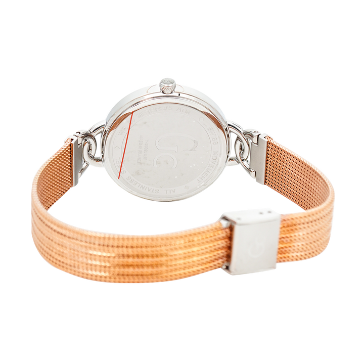 Jam Tangan GC Y49002L1 Women White Dial Rose Gold Stainless Steel Strap