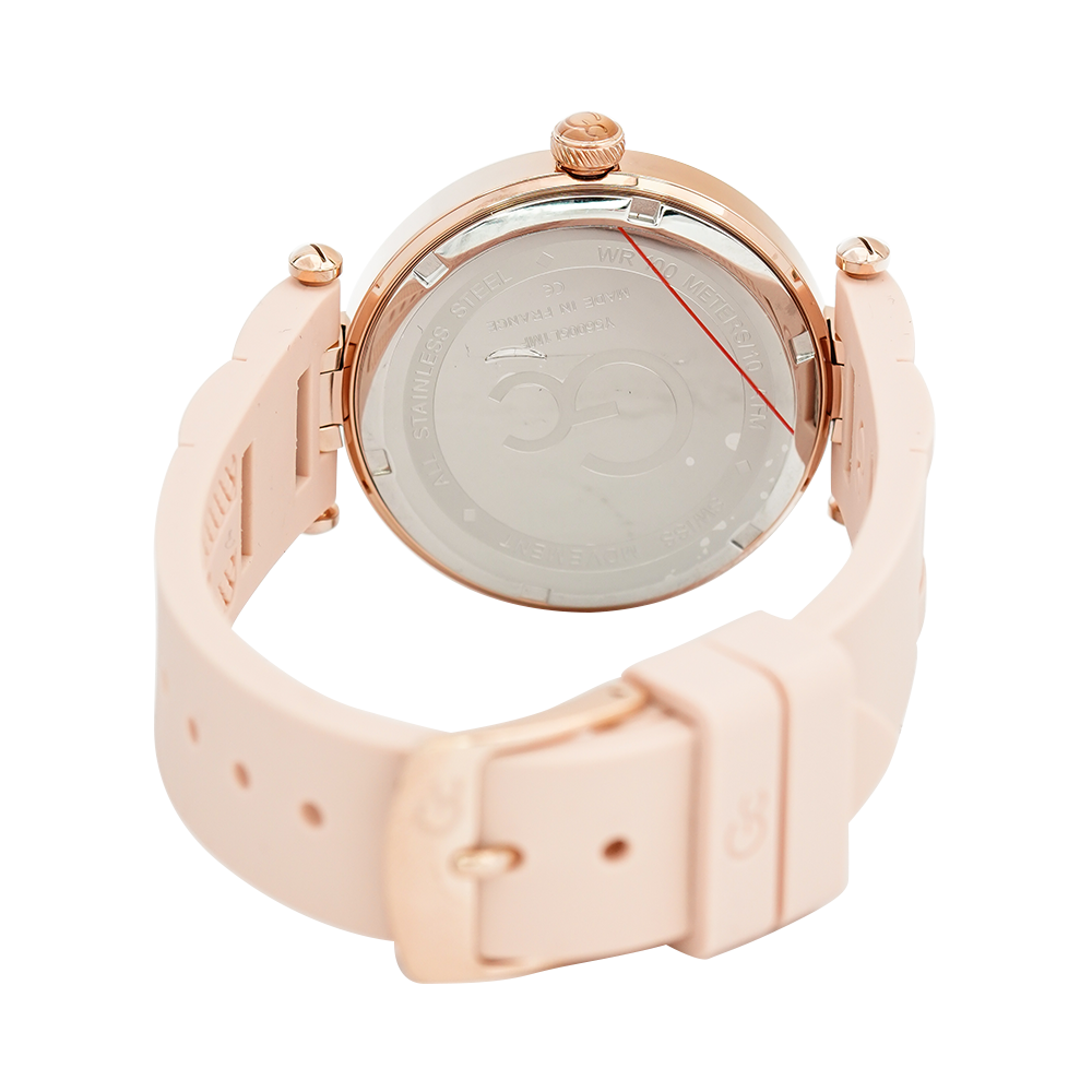 Jam tangan GC Y56005L1MF Women White Dial Rose Gold Stainless Steel Strap