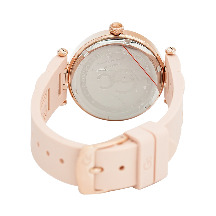 Jam tangan GC Y56005L1MF Women White Dial Rose Gold Stainless Steel Strap