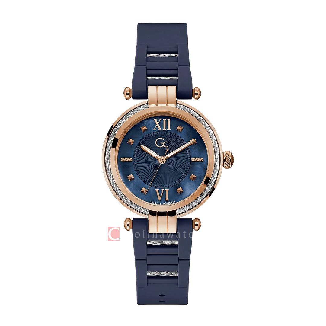 Jam tangan GC Y56008L7MF Women Blue Dial Blue Stainless Steel Strap