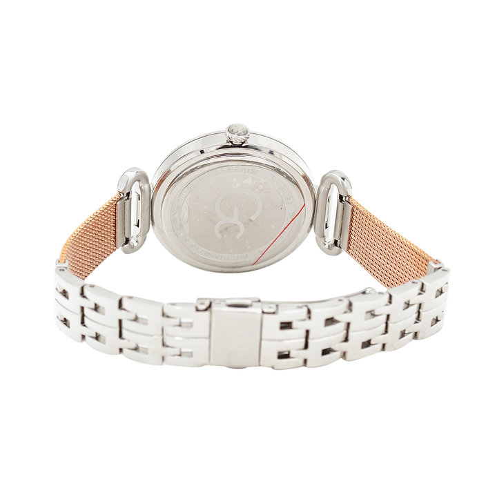 Jam tangan GC Y56008L7MF Women White Dial Rose Gold Stainless Steel Strap