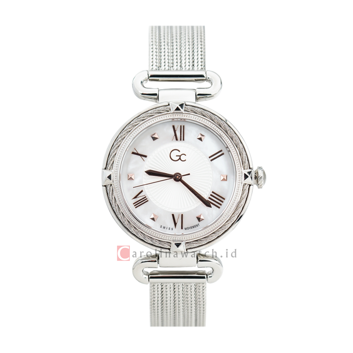 Jam tangan GC Y58005L1 Women White Dial Stainless Steel Strap