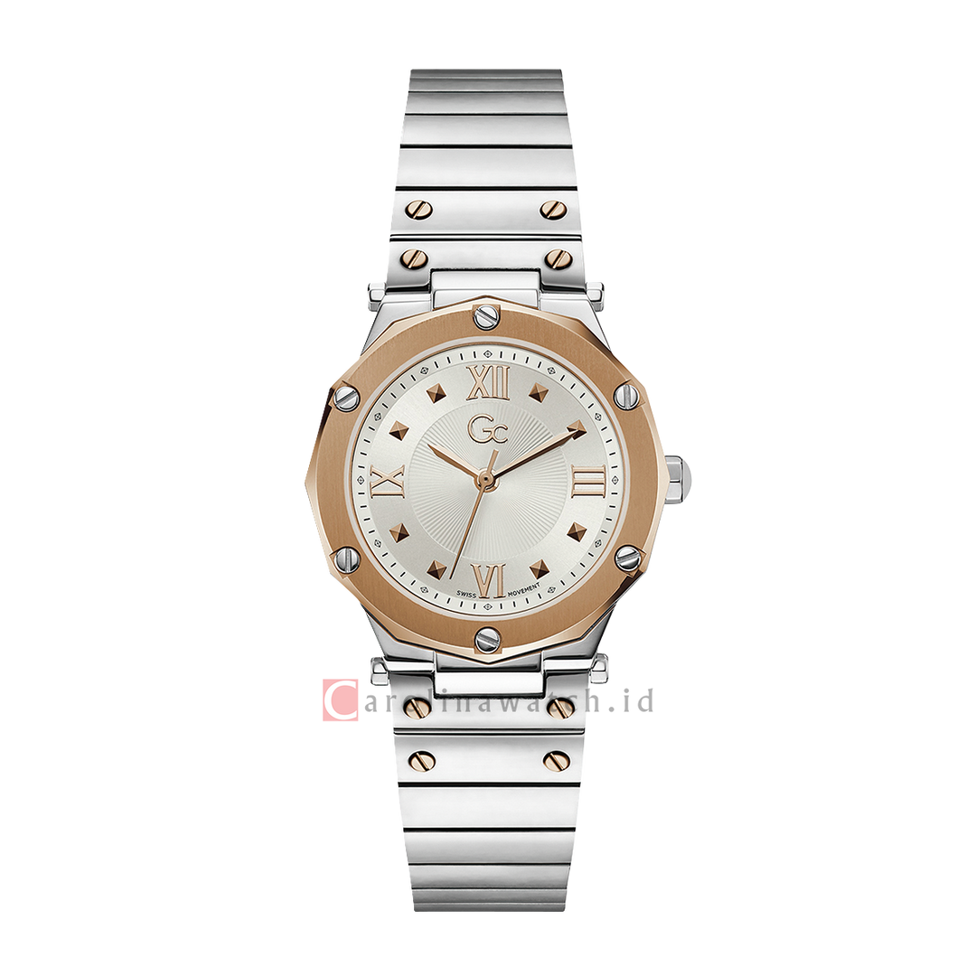 Jam tangan GC Y60002L1 Women Rose Gold Dial Stainless Steel Strap