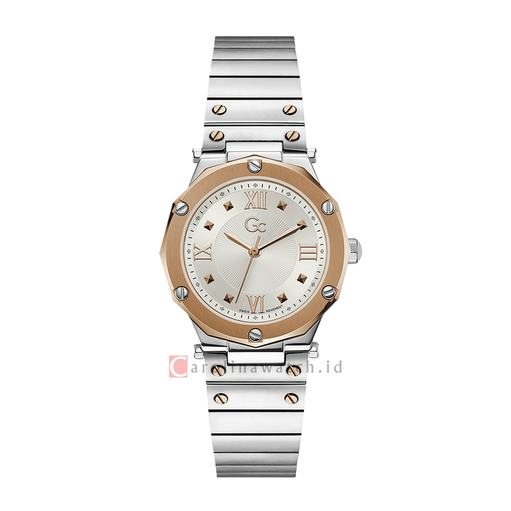 Jam tangan GC Y60002L1 Women Rose Gold Dial Stainless Steel Strap