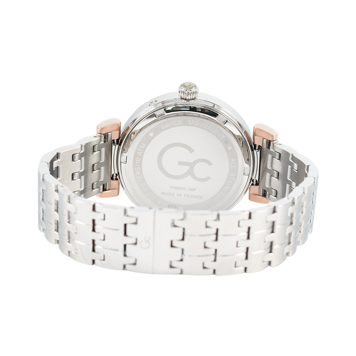 Jam Tangan GC Y76001L1MF Women White Dial Stainless Steel Strap