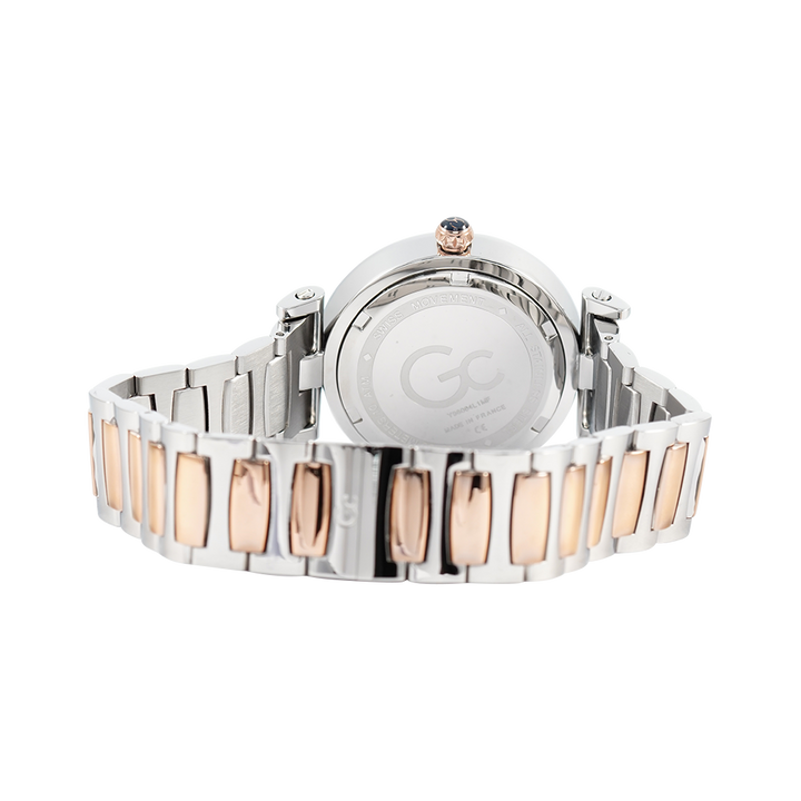 Jam Tangan GC Y96004L1MF Women White Dial Stainless Steel Strap