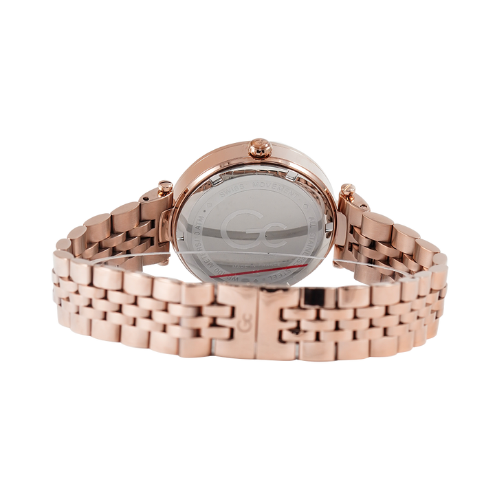 Jam Tangan GC Z01009L4MF Women Brown Dial Rose Gold Stainless Steel Strap