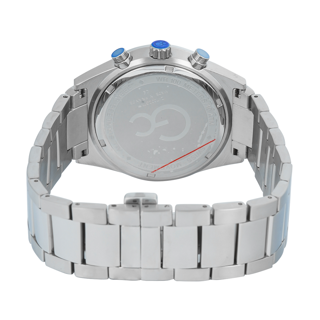 Jam Tangan GC Clubhouse Z17002G7MF Men Blue Dial Stainless Steel Strap
