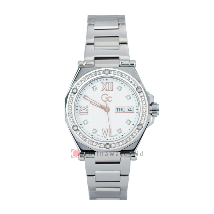 Jam Tangan GC Z20003L1MF Women Legacy Silver Dial Stainless Steel Strap