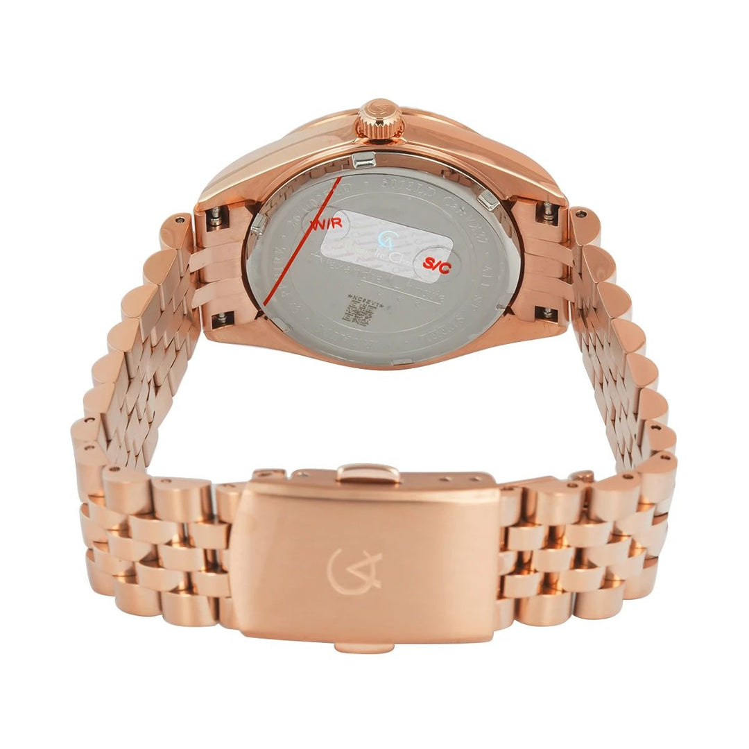 Jam Tangan  Alexandre Christie AC 5013 LDBRGMO1 Women Brown Dial Rose Gold Stainless Steel Strap