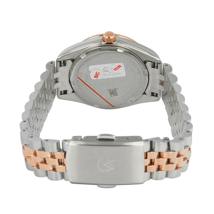 Jam Tangan  Alexandre Christie AC 5013 LDBTRBO2 Women Brown Dial Dual Tone Stainless Steel Strap