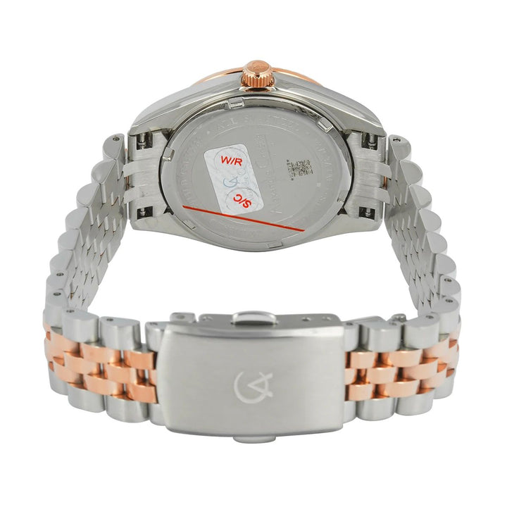 Jam Tangan  Alexandre Christie AC 5013 LDBTRBU2 Women Blue Dial Dual Tone Stainless Steel Strap