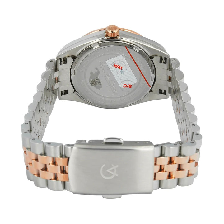 Jam Tangan  Alexandre Christie AC 5013 LDBTRMD1 Women Dial Dual Tone Stainless Steel Strap