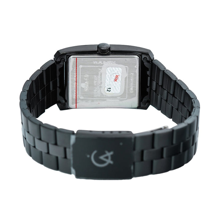Jam Tangan Alexandre Christie Primo Steel AC 1019 MDBIPBARG Men Black Dial Black Stainless Steel Strap
