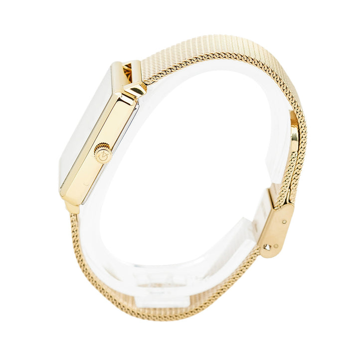 Jam Tangan Alexandre Christie AC 2922 LDBGPIV Women Analog Dial Gold Mesh Stainless Steel Strap