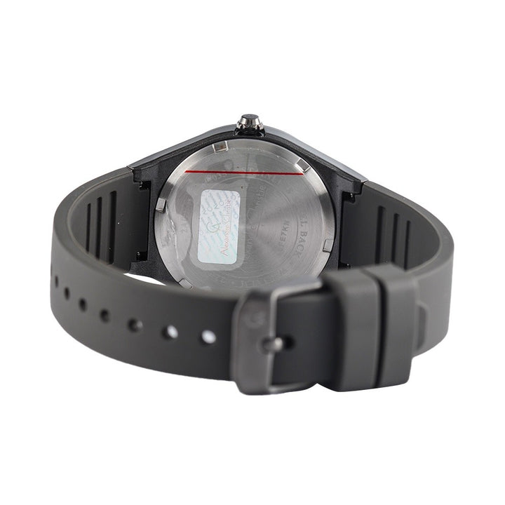 Jam Tangan Alexandre Christie AC 2A07 LHRIGBA Women Black Dial Black Rubber Strap