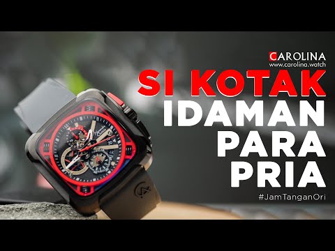 Jam Tangan Alexandre Christie Chronograph AC 6577 MCRIPBALE Men Black Dial Black Rubber Strap
