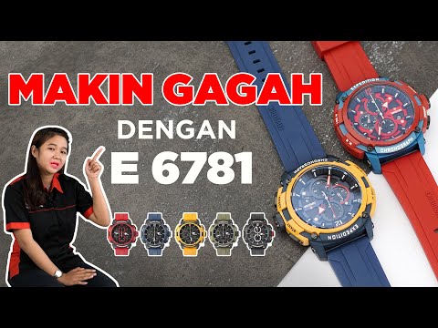 Jam Tangan Expedition E 6781 MCRIPBAYL Men Black Dial Yellow Rubber Strap