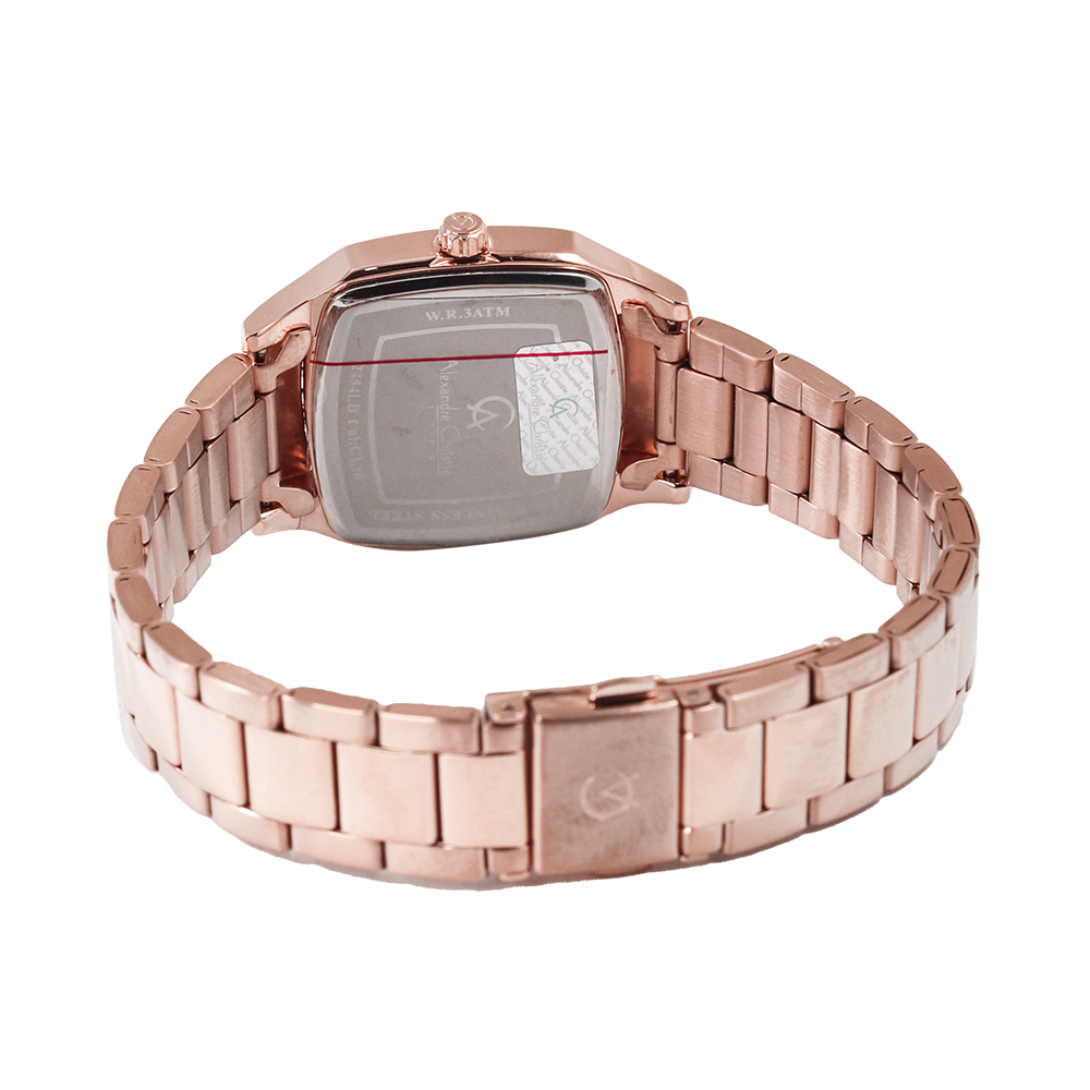 Jam Tangan Alexandre Christie Passion AC 2454 LDBRGRG Women Rose Gold Dial Rose Gold Stainless Steel Strap