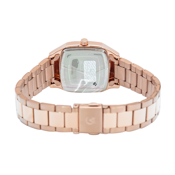 Jam Tangan Alexandre Christie Passion AC 2454 LDBRGSL Women White Dial Rose Gold Stainless Steel Strap