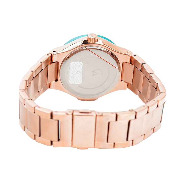 Jam Tangan Alexandre Christie Passion AC 2913 BFBRGBU Women Green Dial Rose Gold Stainless Steel Strap
