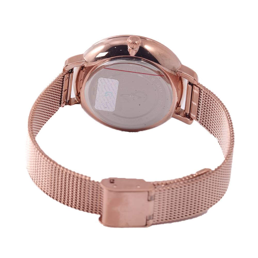 Jam Tangan Alexandre Christie Passion AC 2916 BFBRGLN Women Rose Gold Dial Rose Gold Mesh Strap