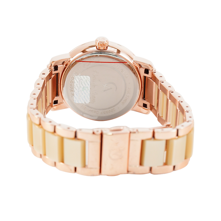 Jam Tangan Alexandre Christie Passion AC 2993 BFBRGLN Women Rose Gold Dial Dual Tone Stainless Steel Strap