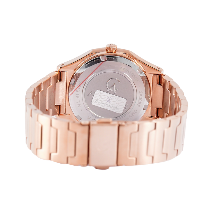 Jam Tangan Alexandre Christie Multifunction AC 2A09 BFBRGLN Women Rose Gold Stainless Steel Strap