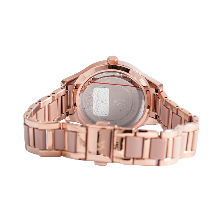 Jam Tangan Alexandre Christie Passion AC 2A15 LDBRGRG Women Rose Gold Dial Rose Gold Stainless Steel Strap