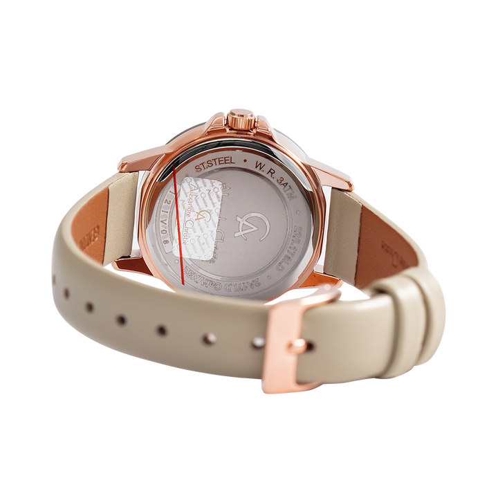 Jam Tangan Alexandre Christie Passion AC 2A17 LDLRGLG Women Light Green Dial Light Green Leather Strap