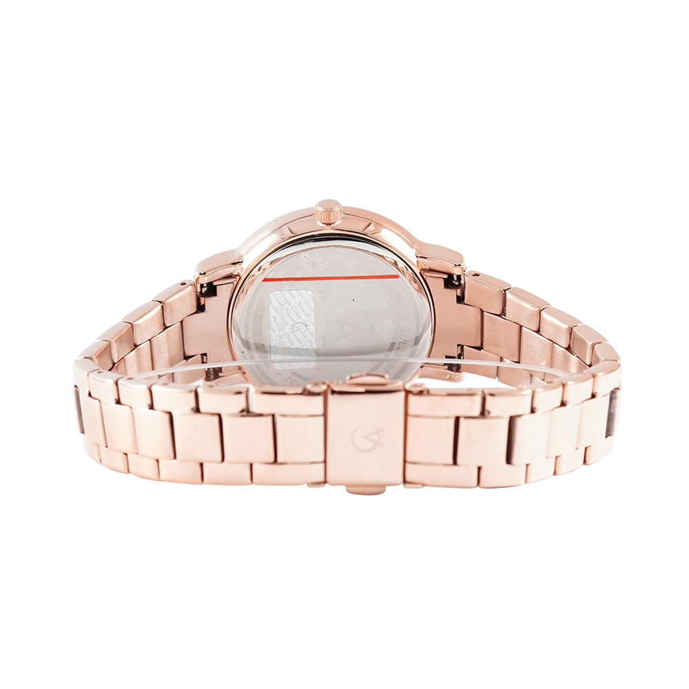 Jam Tangan Alexandre Christie Passion AC 2A35 BFBRGLB Women Light Purple Dial Rose Gold Stainless Steel Strap