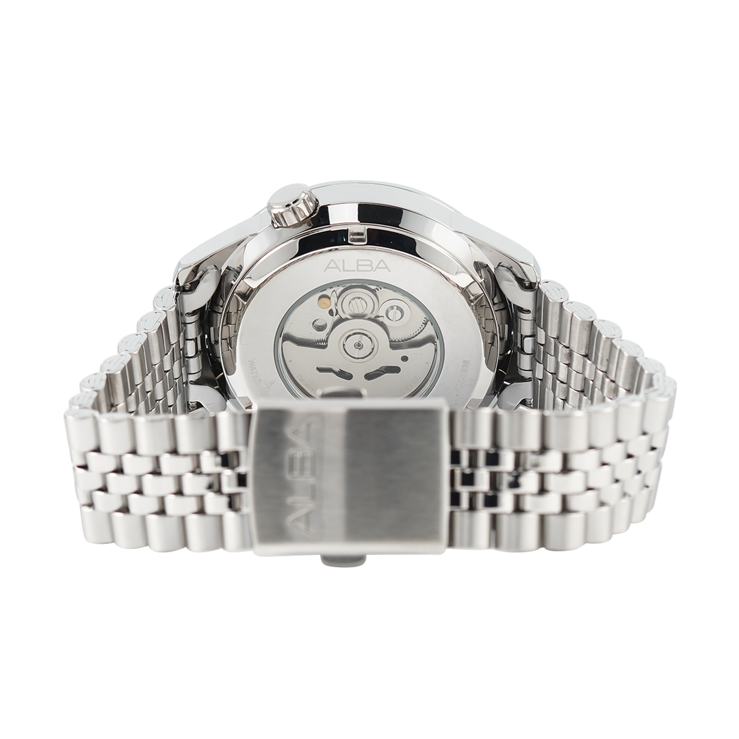 Jam Tangan ALBA AL4191X1 Men Blue Dial Stainless Steel Strap