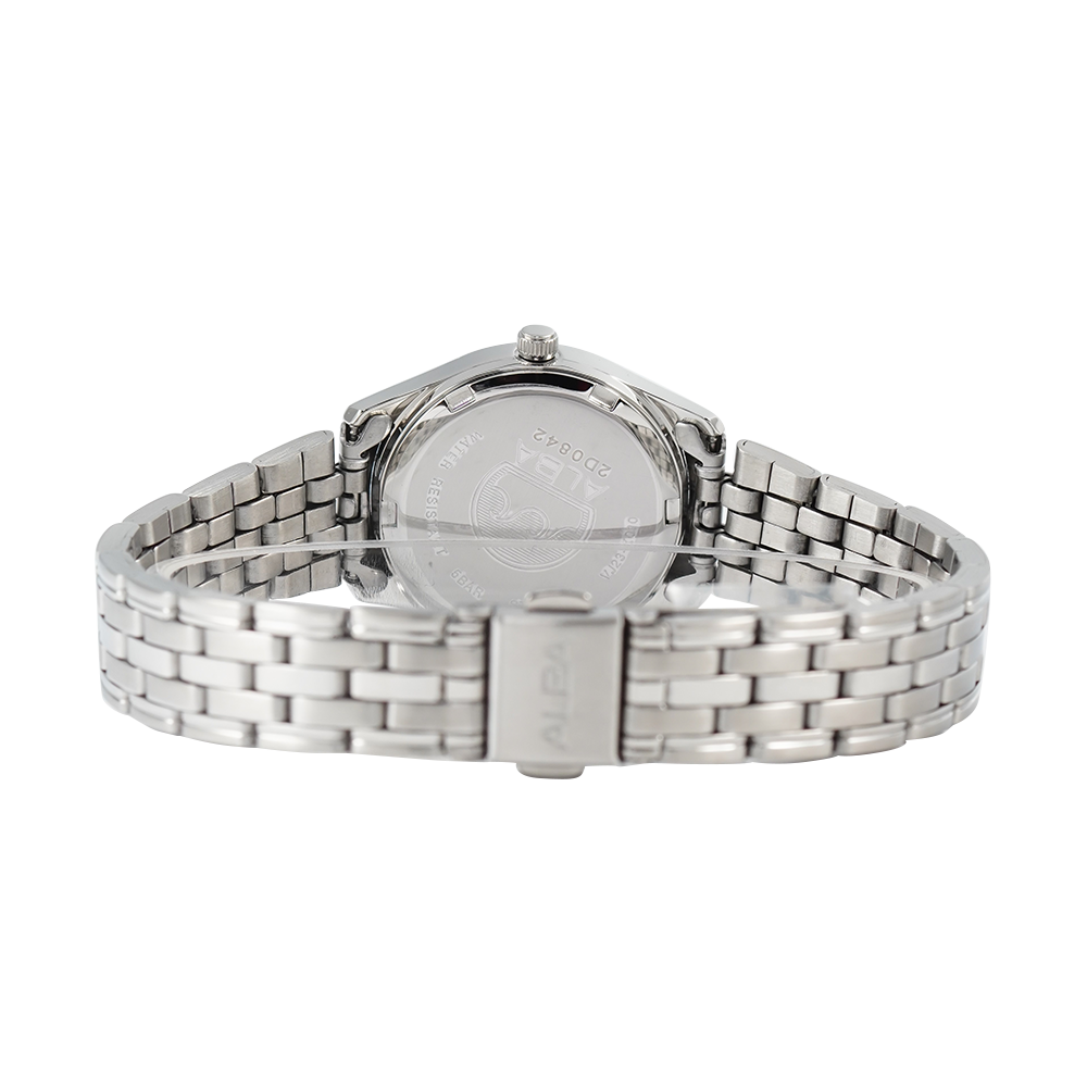 Jam Tangan ALBA AN8073X1 Women Silver Dial Stainless Steel Strap