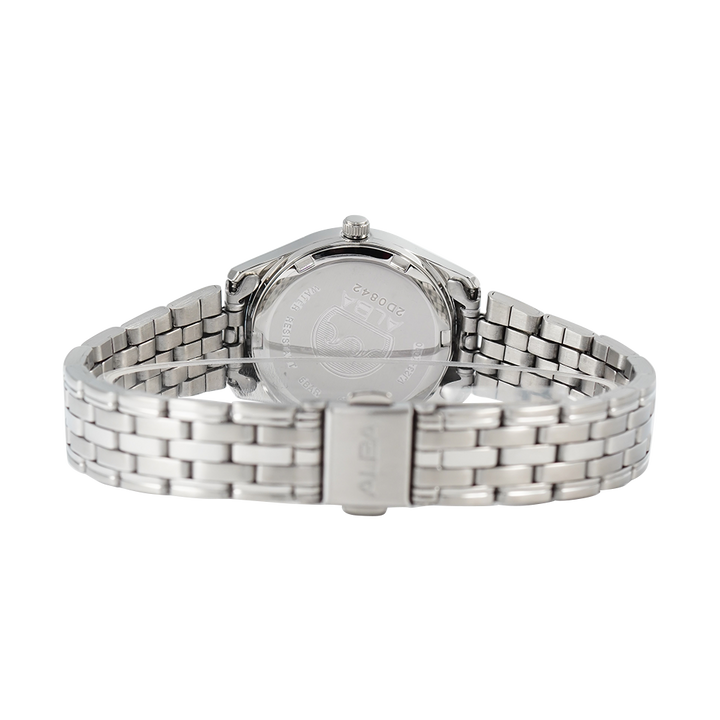 Jam Tangan ALBA AN8073X1 Women Silver Dial Stainless Steel Strap