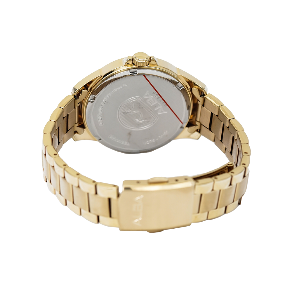 Jam Tangan Alba AP6630X1 Women Gold Dial Gold Stainless Steel Strap